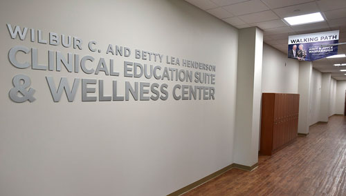 Wilbur C. and Betty Lea Henderson Clinical Education Suite & Wellness Center