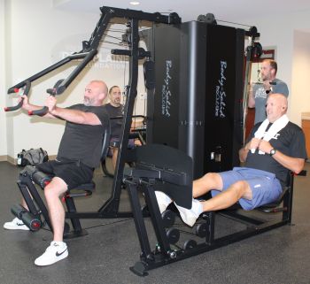 fitness class at the wellness center instructor